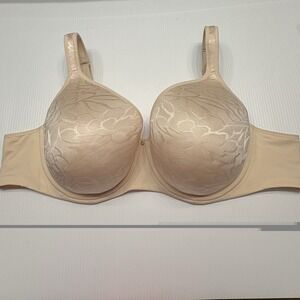 Cacique Lightly Lined Full Coverage Bra Plus Size 50B Underwire Light Beige NEW